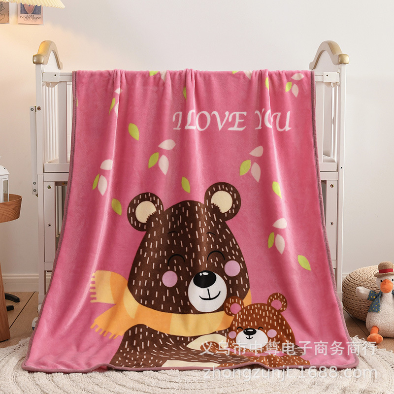Flannel children's baby duvet