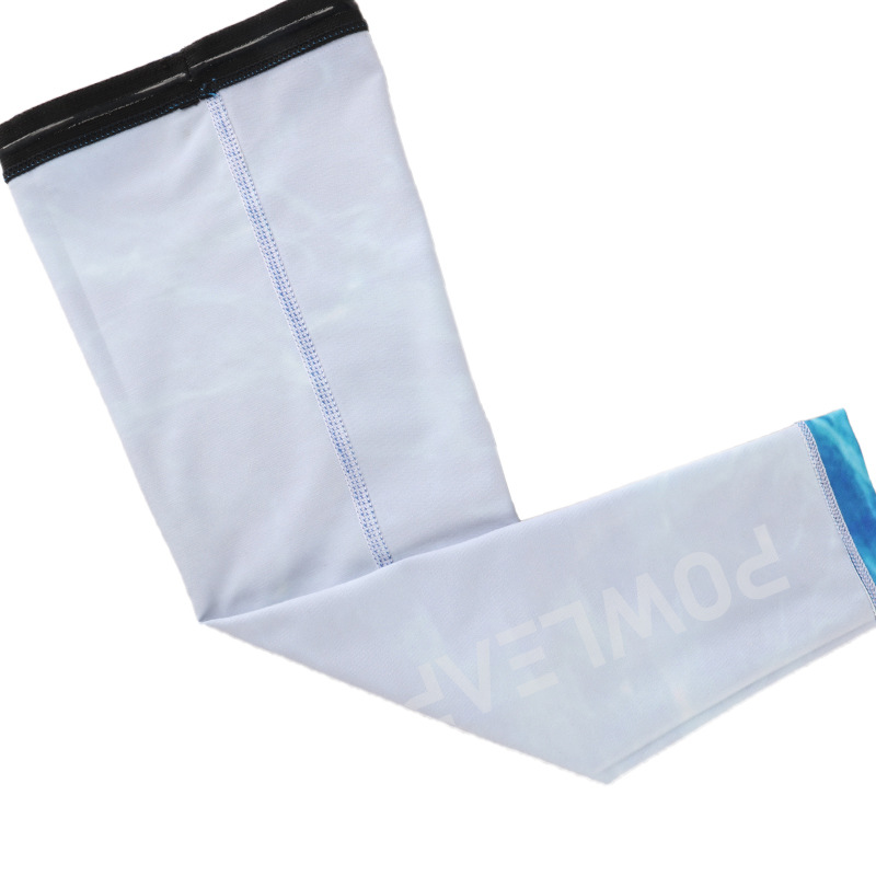 夏季防晒冰袖冰丝手袖运动骑车开车冰感防晒冰袖半指连指袖套批发