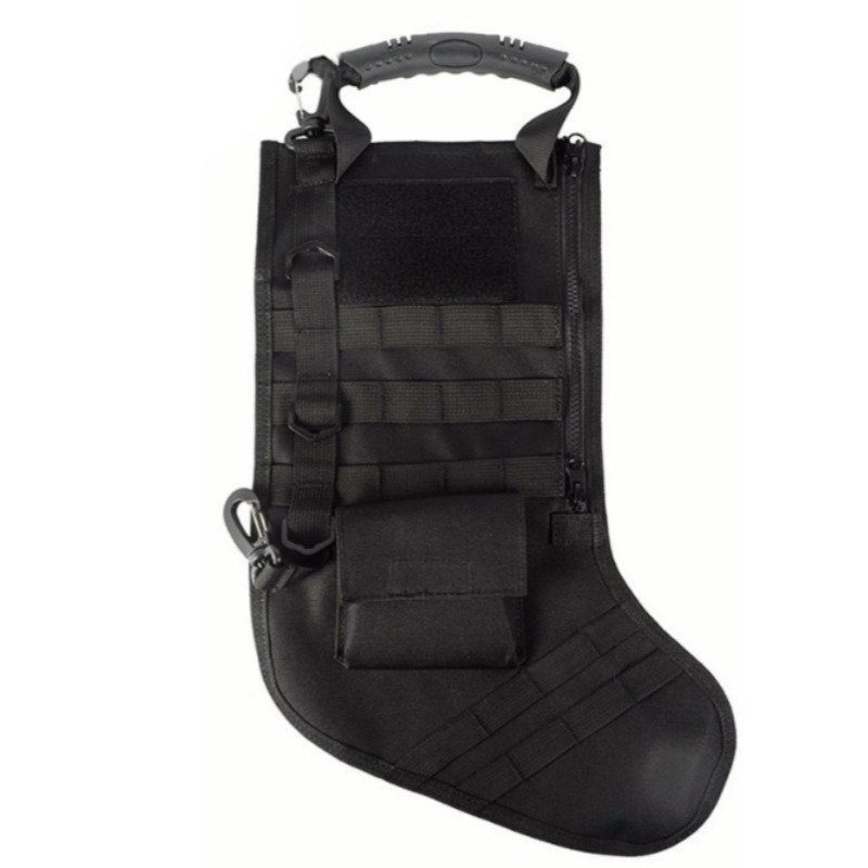 Bolsa de calcetines de Navidad tácticos de montaje MOLLE para exteriores