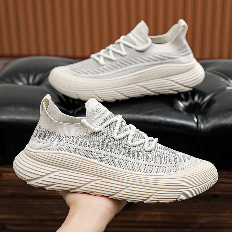 Plasă pentru bărbați, respirabilă, subțire, ultra moale, talpă groasă, rezistentă la uzură și mirosuri, sport de vară cu scobituri_voghion.com