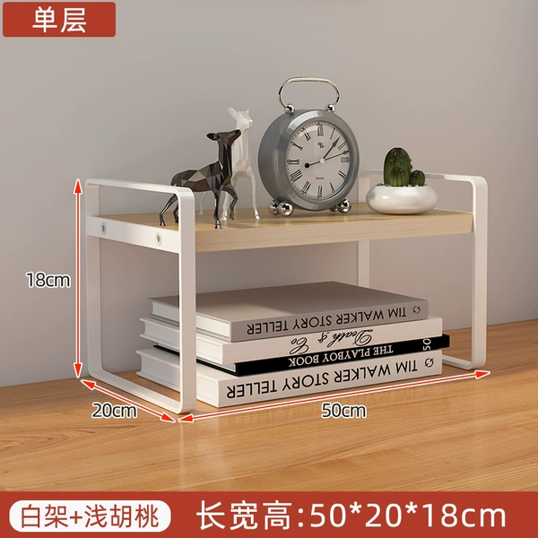 Single-layer style, log board white shelf, 50 long
