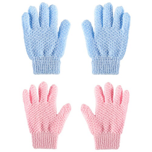 Cotton Gloves for Showering, Not Painful, Five Fingers, Household Scrubbing Gloves, Powerful Mud Scrubber, Men and Women Exfoliating Gray Wholesale