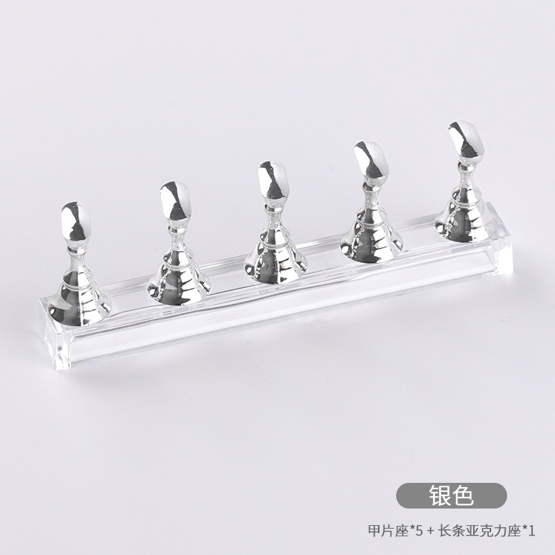 Base Soporte para Práctica de Uñas de Plástico, para Salón de Uñas
