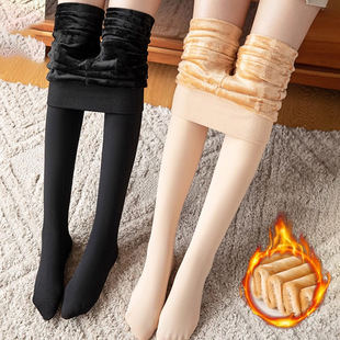 Leggings for women's bare legs, warm pants, autumn and winter, wear plush thickened nude socks, cotton pants, flesh-colored stockings