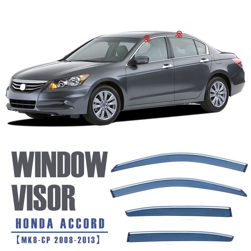 Suitable for Honda Accord Window Visor, Side Window Deflector, Rain Shield