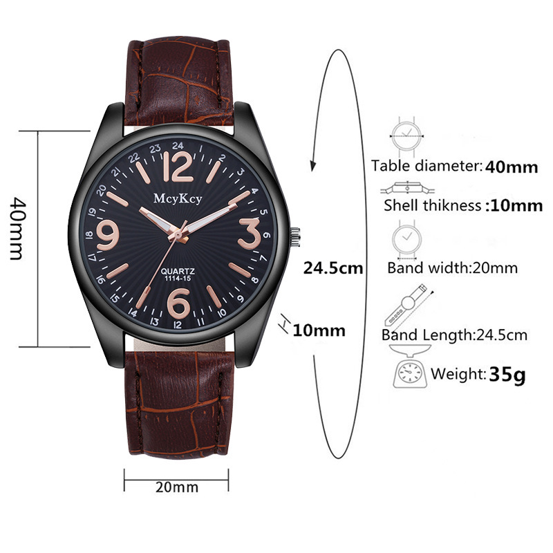 Bälte Ny Casual Business Watch för män_voghion.com