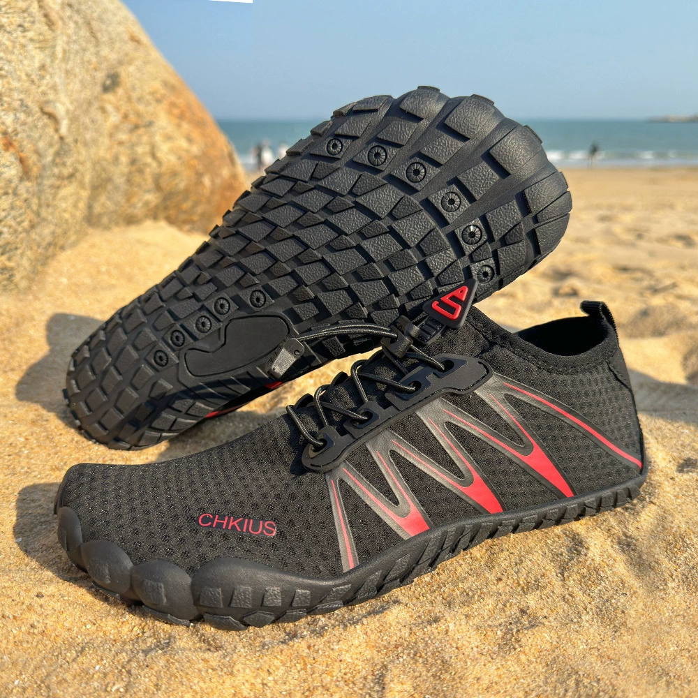 Оригинальная мужская быстросохнущая летняя уличная походная дышащая нескользящая мужская обувь для рыбалки, пляжная обувь для женщин