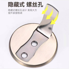 Household stainless steel floor suction new style precision cast floor suction bedroom invisible wind barrier door stop minimalist 304 door suction