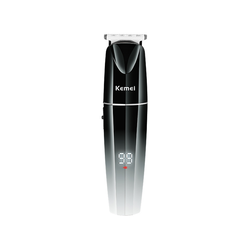 Cortadora de Pelo Profesional Kemei para Uso Doméstico, Recortadora Eléctrica con Pantalla Digital, Cortadora Eléctrica para Peinados con Aceite, Herramienta de Corte de Pelo KM-880