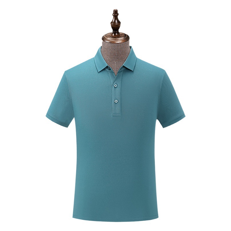 200g40 fresco transpirable no Pilling verano solapa manga corta hielo seda publicidad Polo camiseta ropa de trabajo personalizada
