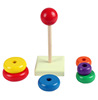 Wooden tower, rainbow Jenga, rings, smart toy, wholesale