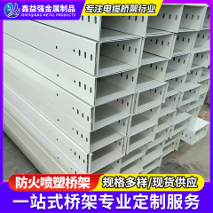 耐火性プラスチックスプレー塗装ケーブルラック山東省メーカー加工 200*100 スロットストレートはしご型耐火ブリッジ