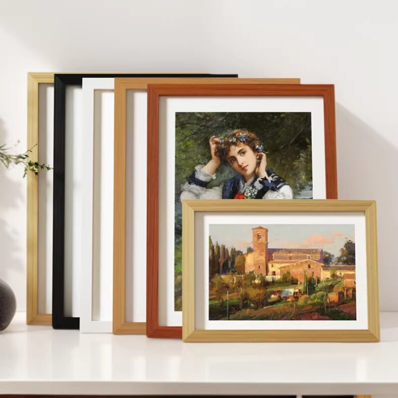 Wooden Picture Frame Empty Frame Large Size Wall Hanging Puzzle Display Photo Wall 6810A 3inch a 4inch Ornament Frame Wholesale Wooden Picture Frame Empty Frame Large Size Wall Hanging Puzzle Display Photo Wall 6810A 3inch a 4inch Ornament Frame Wholesale