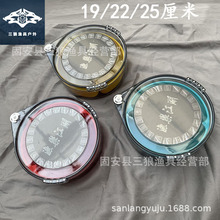 黑坑竞技拉饵盆全磁带侧吸全盖拉饵盆圆盆内分拉饵盆拉饵盘批发