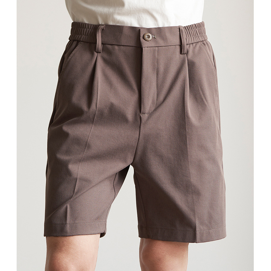 Pantalones cortos de lujo ligero para hombres, pantalones de cinco puntos, cintura elástica, pantalones de verano, comercio exterior, lotes transfronterizos