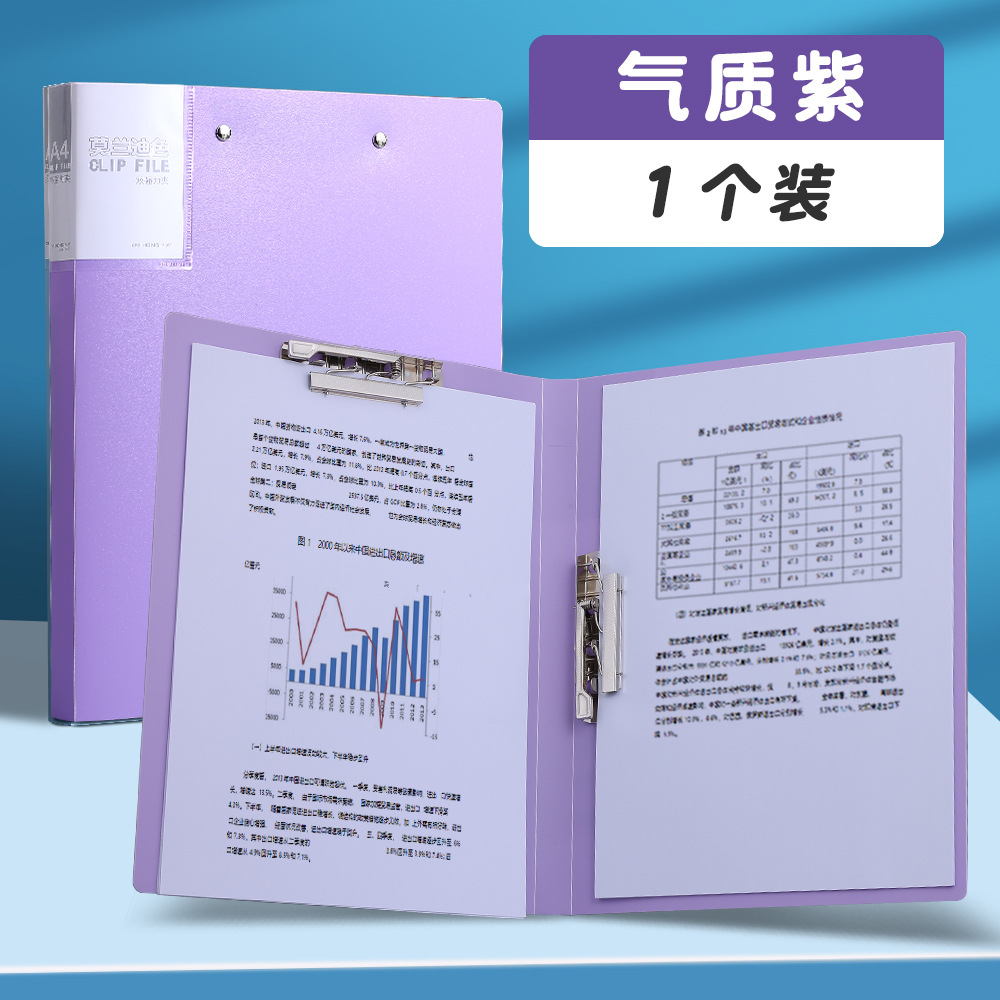 모란디 더블 클립/퍼플