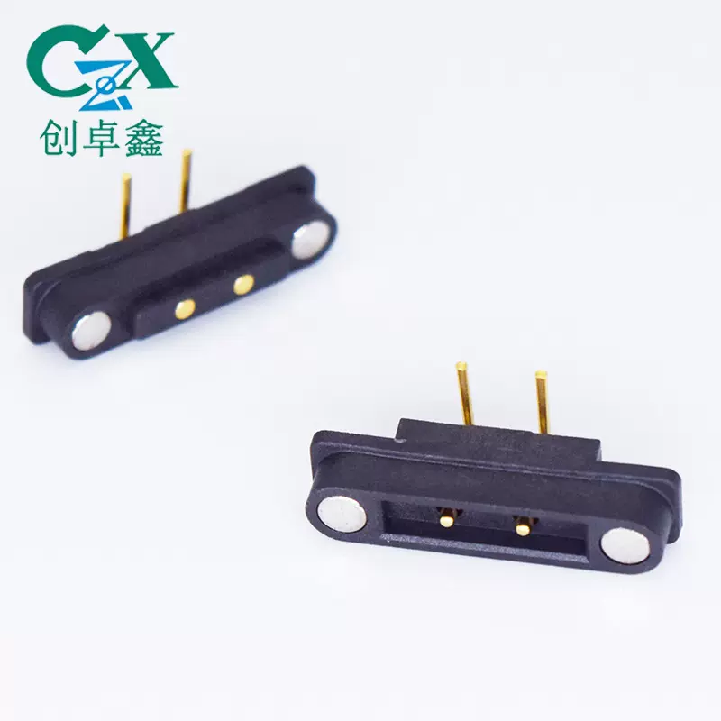 2pin-5pin折弯侧贴磁吸连接器 智能穿戴小家电PCB磁吸充电连接器