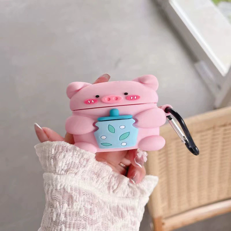 Силиконовый защитный чехол для Apple AirPods (3-е поколение) — дизайн мультгероя, зацепляющий или хвост, беспроводная совместимость