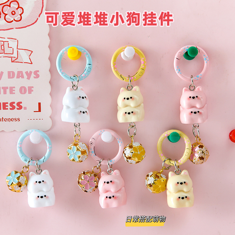 Cartoon three dimensional keychain, cute pendant, tower, accessory