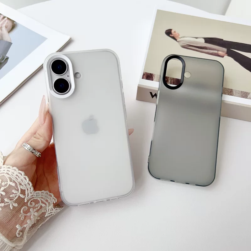 Совместимый с iPhone 16 чехол из матового защитного материала, чехол для телефона, 16promax, iphone, простой и элегантный дизайн