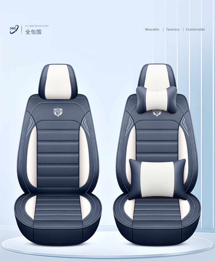 Factory Direct Supply Wholesale Car Seat Cushion Full Leather Seat Cover Full Surround Universal for All Seasons Car Seat Cover Car Cushion
