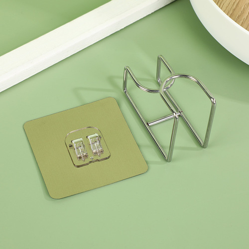 Kitchen bathroom basin hook, no trace, nail-free, bathroom adhesive hook, no punching, basin storage rack, towel hanging rack