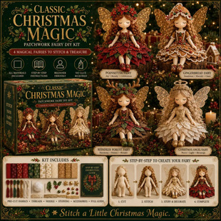 �羳���R�d����Christmas Magic Patchwork DIY Kit�}�Qħ��ƴ��
