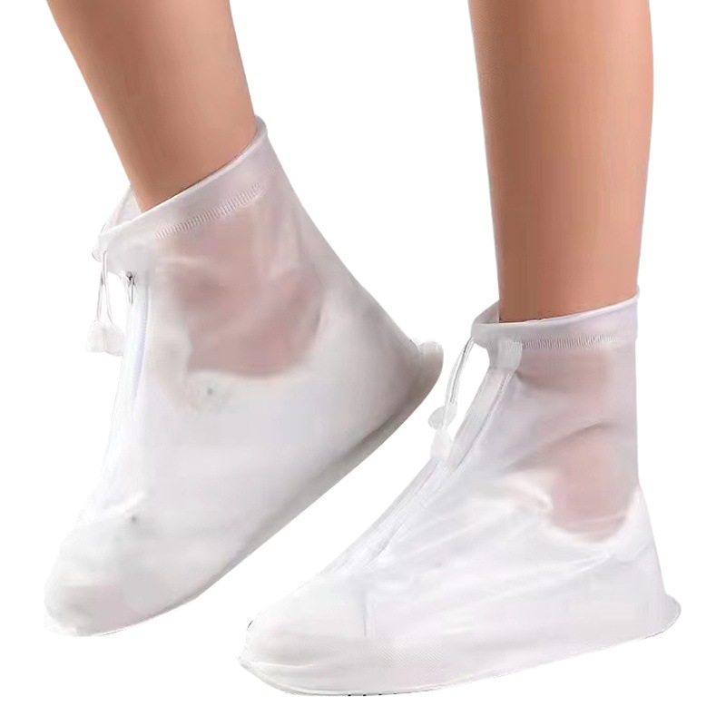 Wholesale Rainproof Shoe Cover Outdoor Waterproof Non-Slip Adult Men's and Women's Thickened Wear-Resistant PVC Rain Boots Mid-Tube Rain Shoe Cover