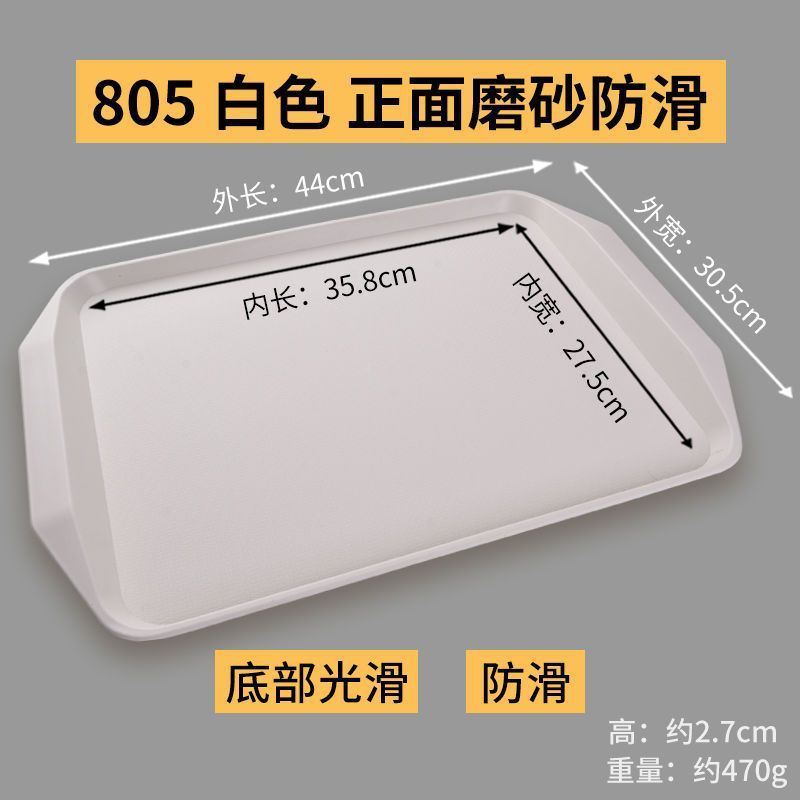 ディナープレート業務用プラスチックトレイ長方形レストランケータリング滑り止めバーガーショップファーストフードサービングトレイLサイズ|undefined