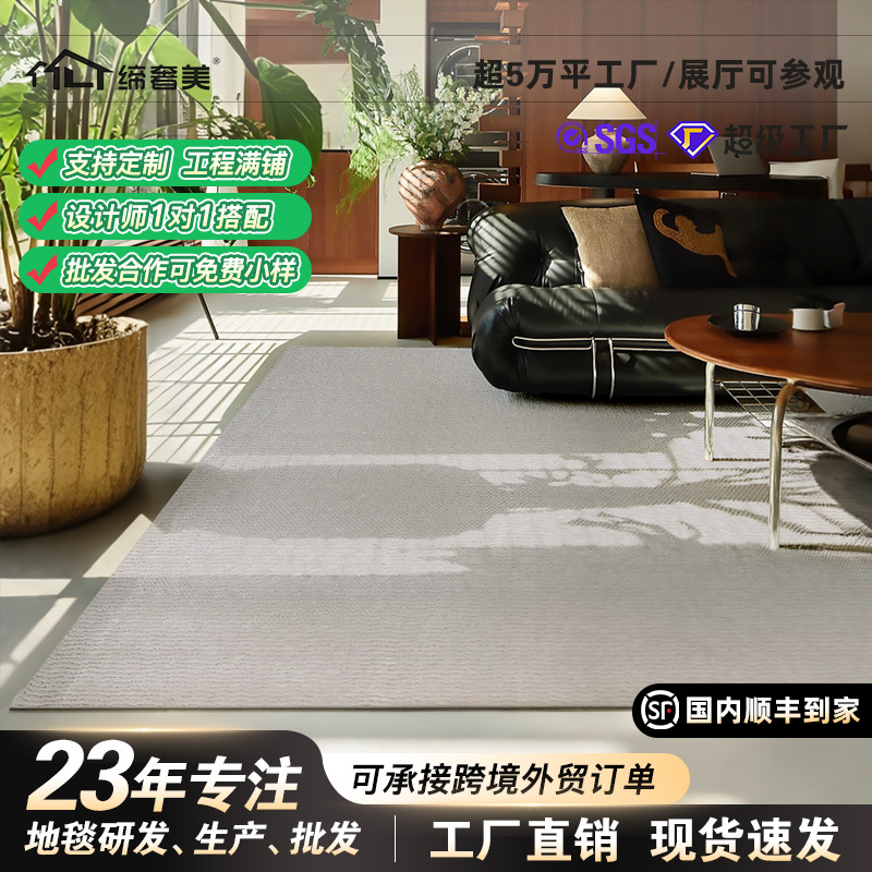 Gran área de alfombra de Guangdong sala de estar cubierta de seda de diatomitas protección ambiental alfombra de cama del dormitorio ultra suave sensación de pies sólidos personalizados