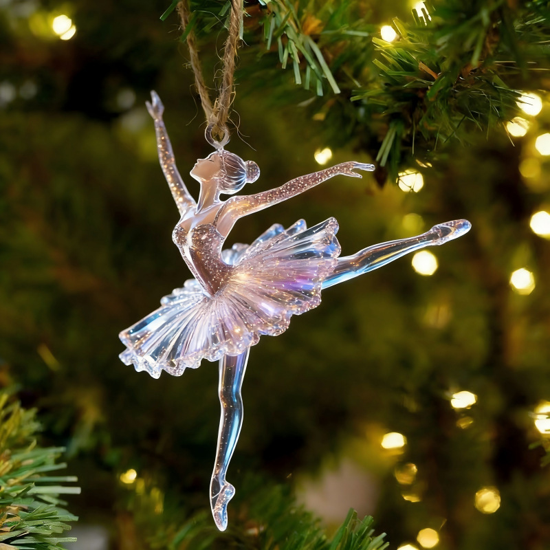 Cross-Border Ballet Girl Pendant Acrylic Lucky Goddess Car Backpack Decoration【Support Customization】