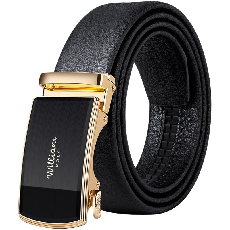 Cinturón de emperador Paul cinturón de cuero de los hombres cinturón de cuero de negocios productos genuinos de los hombres hebilla automática cinturón de los hombres