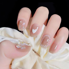 X008 Removable Nail Art Sticker, Wearable Nail Decor, Ice Clear Shell Butterfly Waterproof Nail Sticker Set