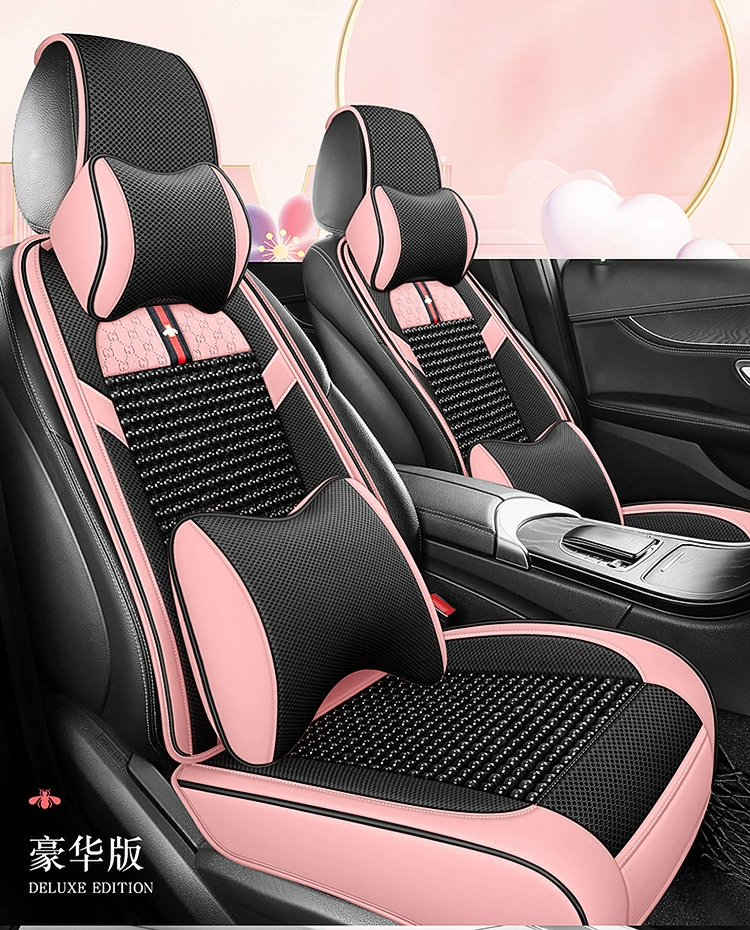 Деревянная бусина Автомобильная подушка летний коврик подушка заднего основного Сиденья Универсальный Дышащий грузовик наполовину дышащая новая подушка