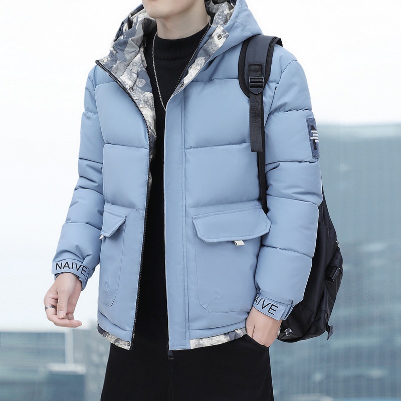 Chaqueta acolchada de algodón para hombre transfronteriza 2024 chaqueta acolchada de algodón de otoño e invierno Chaqueta acolchada suelta de moda gruesa y cálida al por mayor