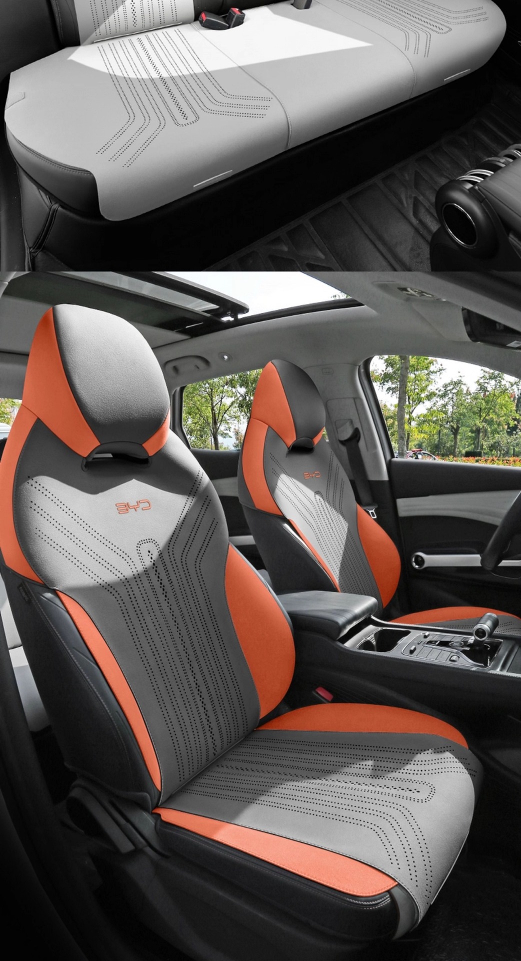 Suitable for Byd Yuan Plus Champion Edition Car Seat Cushion, Universal Car Seat Cover for All Seasons, Ventilated and Breathable Seat Cover