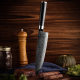 Damascus AUS10 Kitchen Knife Kitchen Slice Chopper Stainless Steel Chef Knife suit Cross Border Export Knives