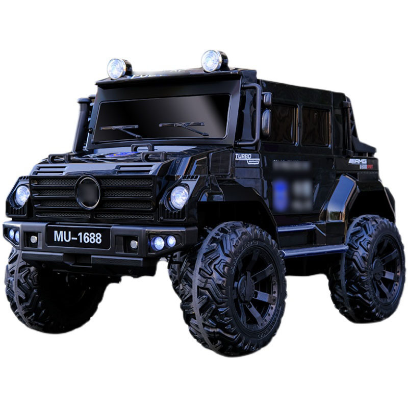 Vehículos todoterreno de los niños de la música carga auto-conducción de cuatro ruedas coche de juguete de bebé puede sentarse niños adultos cuatro ruedas coche de control remoto