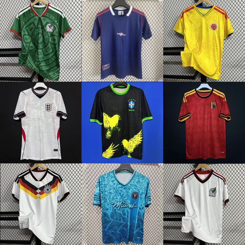 2026 World Cup Jerseys Argentina Brazil Mexico Brazil Portugal England Football Uniforms with All Three Logos