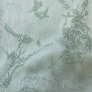 Full Rayon Plant-Dyed Poetic and Picturesque Fabric Chinoiserie Fashion Women's Dress Chinese Han Dynasty Cheongsam Fabric