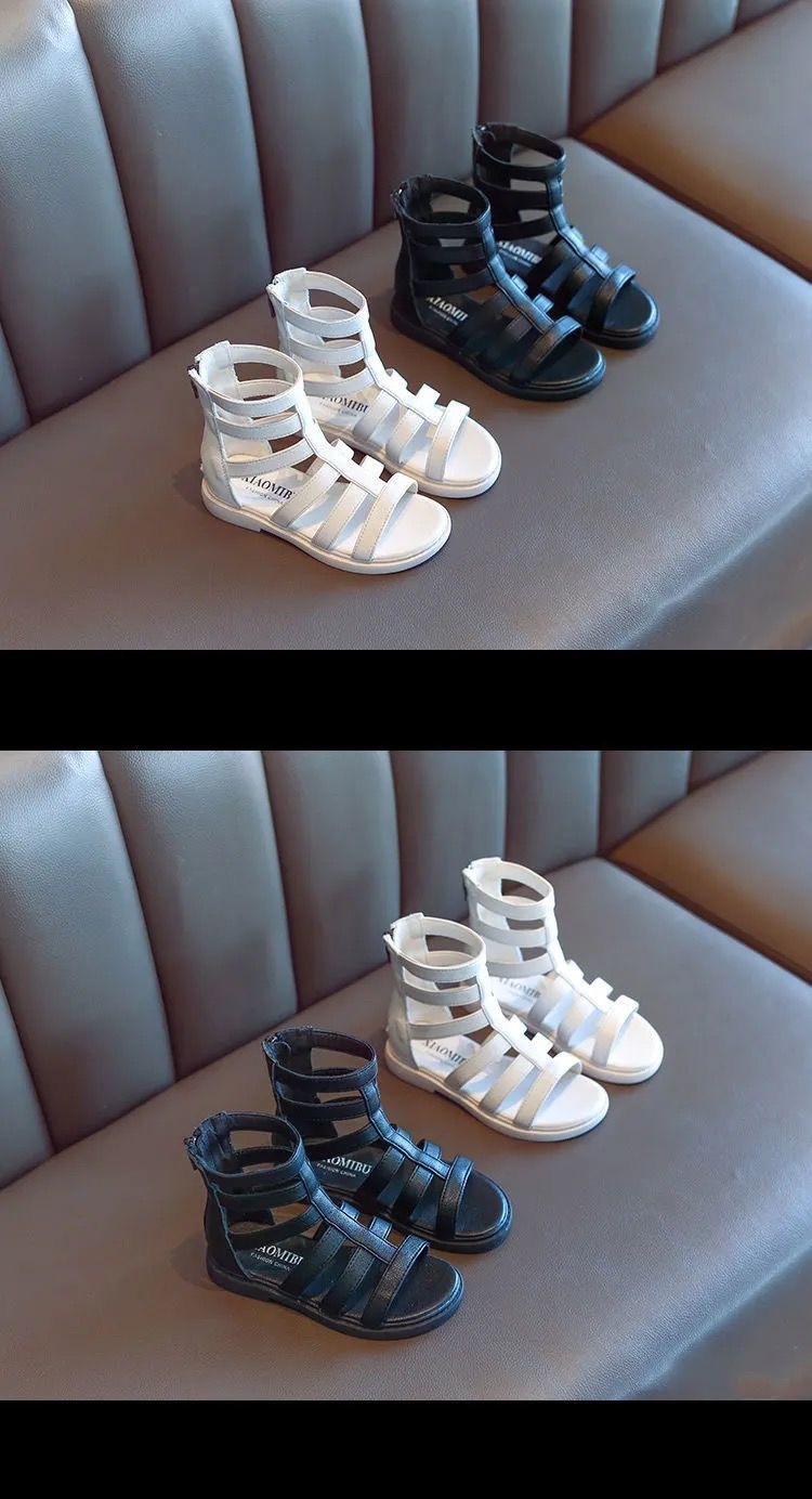Sandali da ragazza 2023 Estate Nuova suola morbida Ragazza Principessa Scarpe romane alla moda per bambini_voghion.com