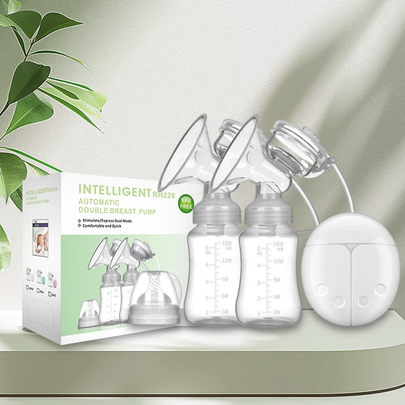 Extractor de leche eléctrico portátil silencioso transfronterizo, extractor de leche automático posparto sin dolor portátil