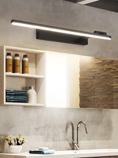 Mirror Headlight Bathroom Modern Minimalist Bathroom Mirror Cabinet Special Punch-Free Makeup Mirror Lamp Nordic Lamps