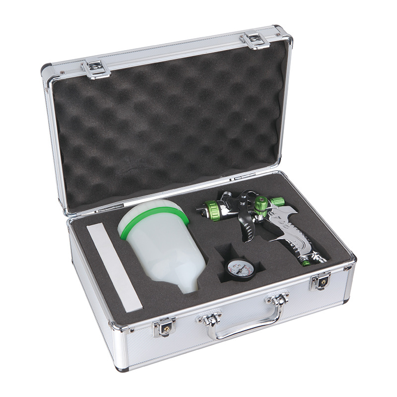 Pistola de pulverización neumática de alta atomización, botella de pulverización de pintura de látex, caja de herramientas de pulverización, juego de pistolas de pulverización de pintura para muebles y automóviles image 12
