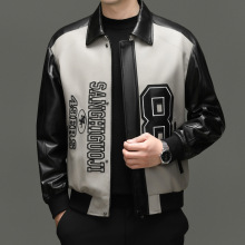 海宁2025秋冬新款真皮头层绵羊皮皮衣外套男士皮夹克机车休闲上衣