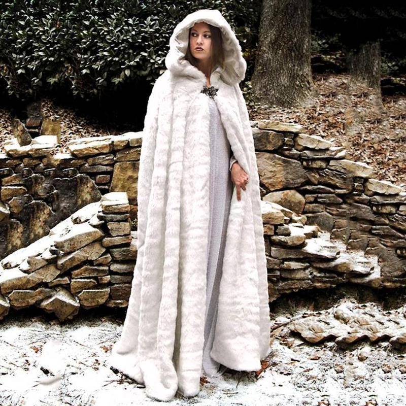Cloak, keep warm trench coat for bride, 2019, increased thickness