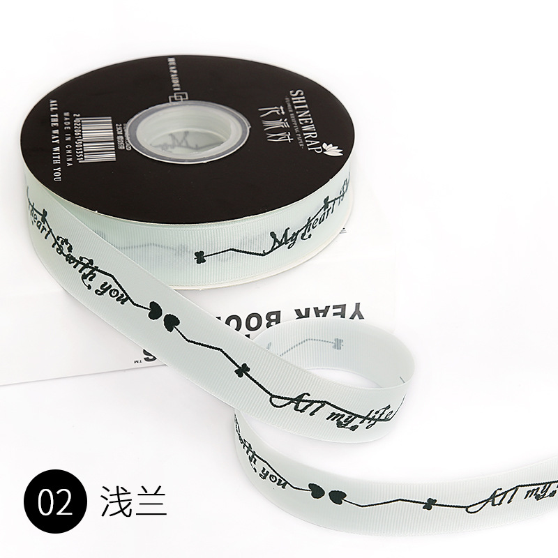 Flor fiesta fábrica de impresión al por mayor amor flor empaque cinta DIY regalo de cumpleaños embalaje cinta cinta