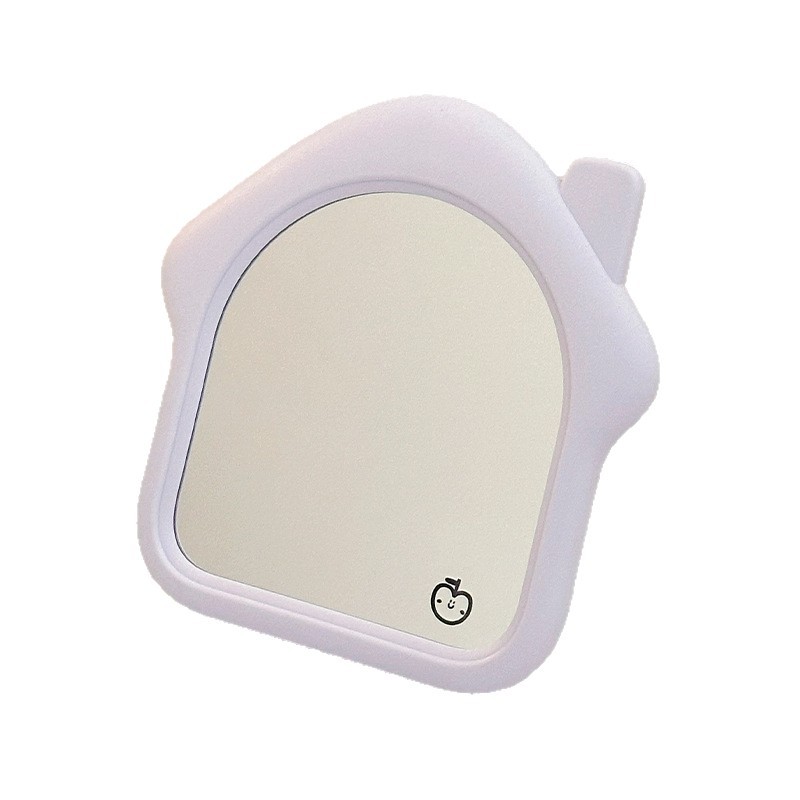 Espejo de maquillaje de contraste encantador escritorio de escritorio pequeña casa princesa espejo de dormitorio de estudiantes de maquillaje espejo de niña