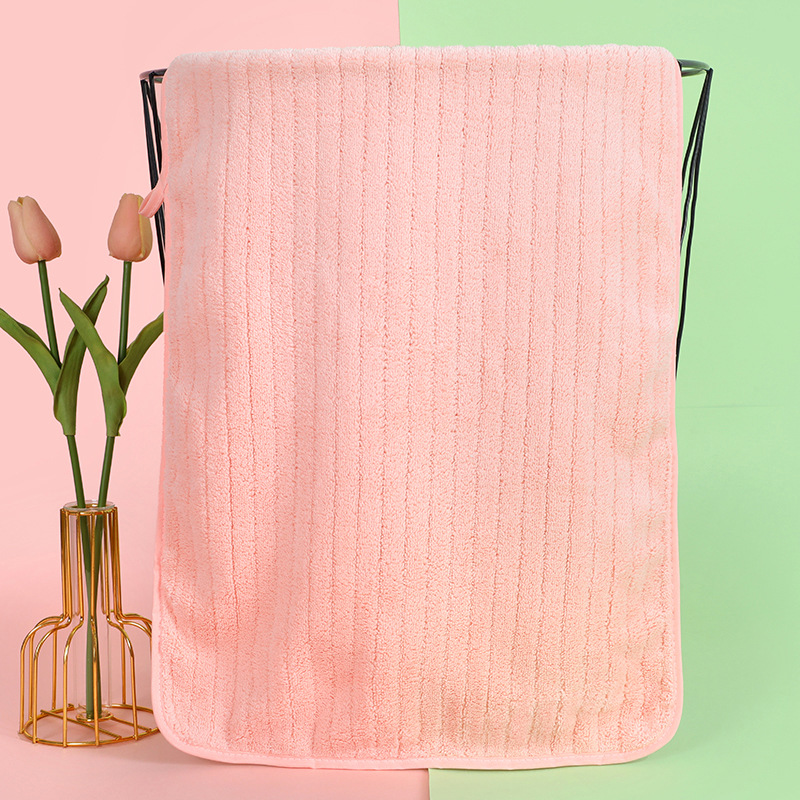 Toalla de tira japonesa colgante toalla facial urdimbre toalla de coral absorción de agua espesa suave doméstica