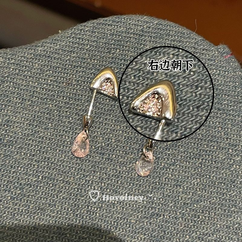 ‌立体恶魔钉锆石镶钻耳骨钉甜酷风猫耳水滴吊坠ins潮‌爆款耳饰|undefined